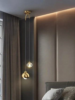 Laylah Crystal Pendant Modern  Luxury Marble Base Table Lamp