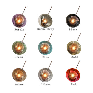 Zynella Luna Resin Pendants Modern  Elegant Teardrop LED Pendant