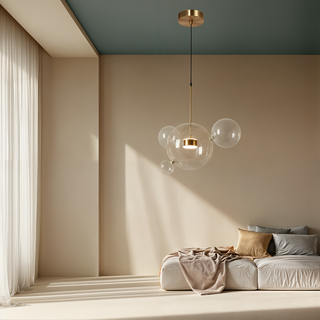 Jane Bubble Glass Pendants Modern  Elegant Teardrop LED Pendant
