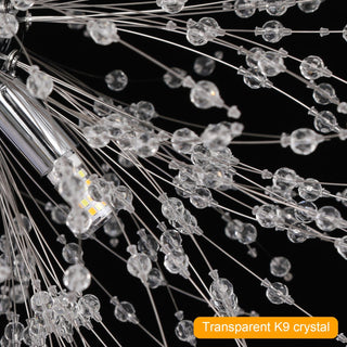 Modern Dandelion Pendant Light Modern  Opulent Multi-Tier Crystal Chandelier