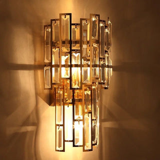 Shanice Crystal Wall Lamp Opulent Modern  Luxury Gold Frame Light Fitting
