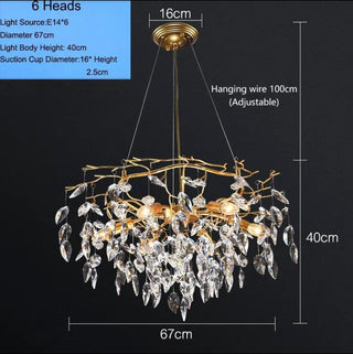 European Luxury Chandelier Modern  Handcrafted Artisan Ceiling Light