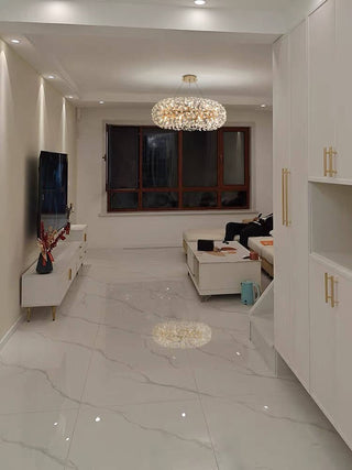 Chelsea Ring Chandelier Modern  Chic Glass Globe Pendant