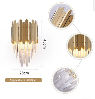 The Ivy Crystal Wall Lamp Stylish Modern  Contemporary Crystal Statement Fixture