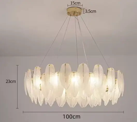 Feather Antique Chandelier