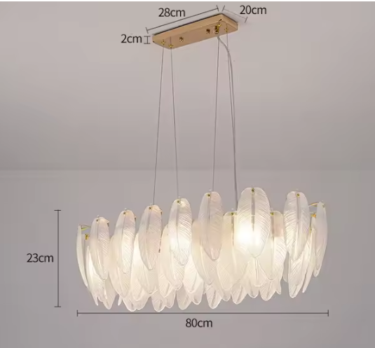 Feather Antique Chandelier