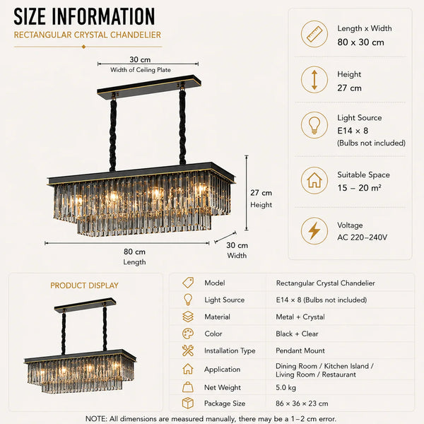 Helena Modern Crystal Pendant