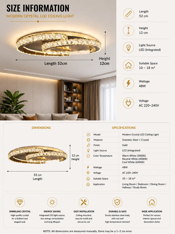 Hampstead Crystal Modern Chandelier