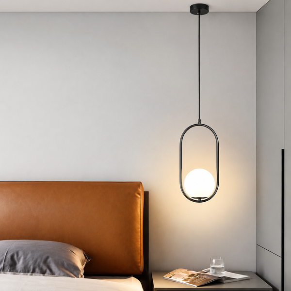 Zynella Stellar: Artistic Starry-Sky Glass Bedside Pendant