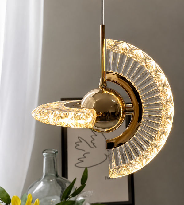Zynella Mini Acrylic LED Pendant Chandelier