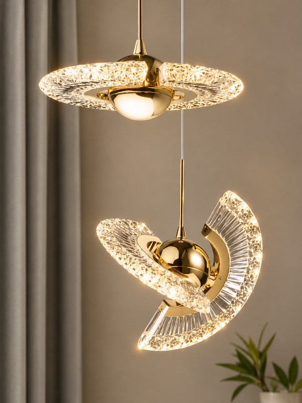 Zynella Mini Acrylic LED Pendant Chandelier