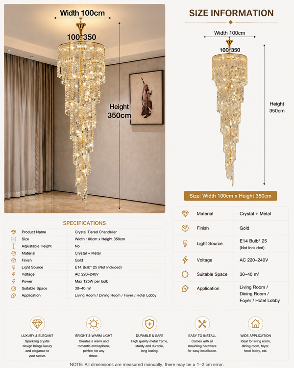 Glasgow Staircase Luxury Illumination Chandelier