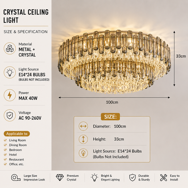Vetra Prism Crystal Chandelier
