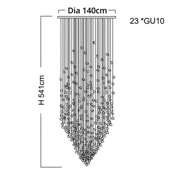 Contemporary luxury chandelier for hotel hall
