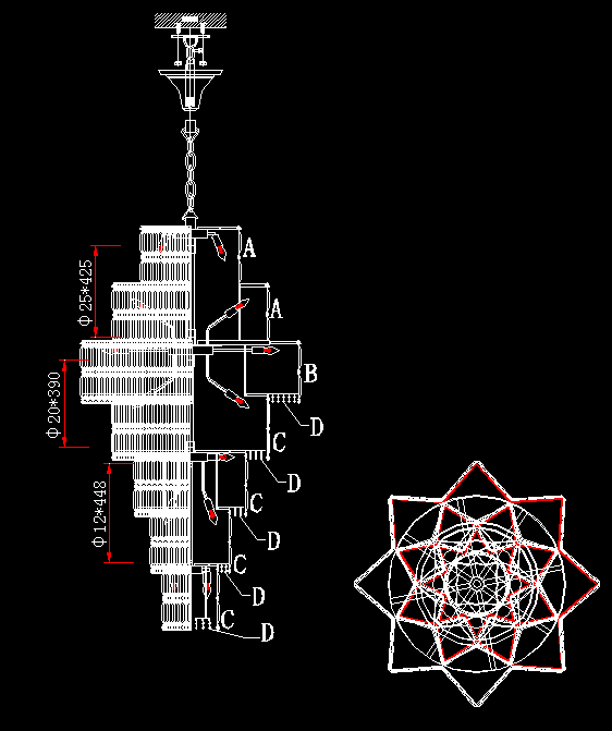 Ethereal Icefall Crystal Chandelier Modern  Art Deco Inspired Illumination - Zynella