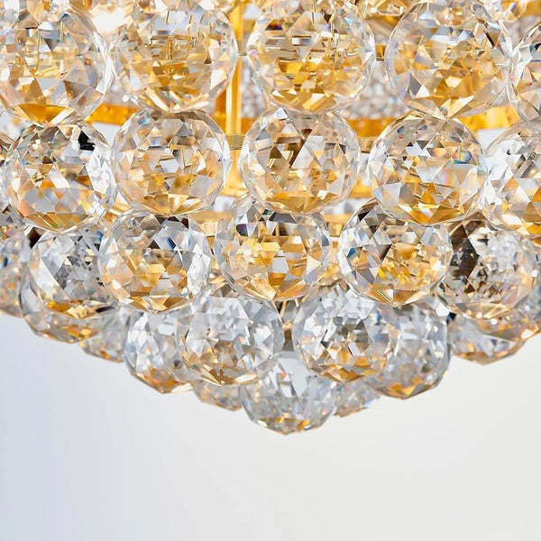 Crystal LED pendant round design
