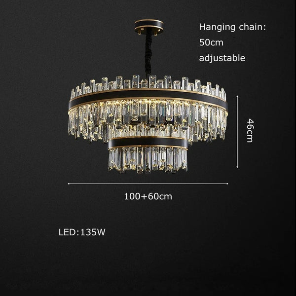 Crystal ceiling light for modern home