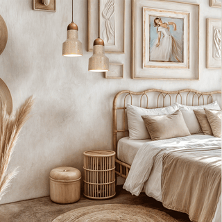 Travertine Round Wabi Pendants Artistic Modern  Contemporary Crystal Statement Fixture