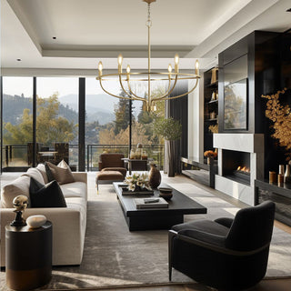 Declan Chandelier Modern  Luxury Gold Frame Light Fitting