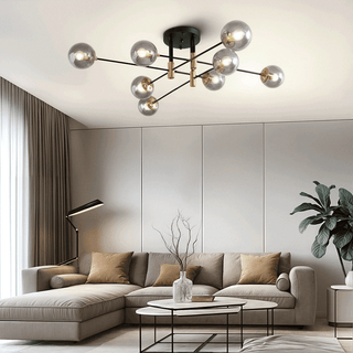 Elias Chandelier Modern  Chic Glass Globe Pendant
