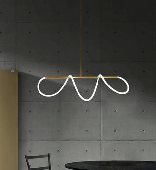 Soran Swirl Lamp Collection Opulent Modern  Sculptural Spiral LED Fixture