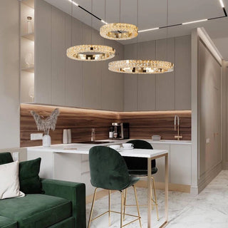 Grace Ring Chandelier Modern  Scandinavian Wooden Accent Light
