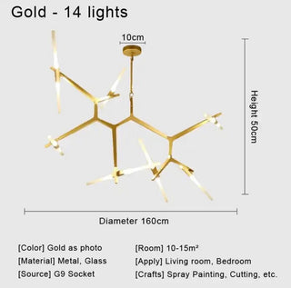 The Retro Chandelier Artistic Modern  Chic Glass Globe Pendant