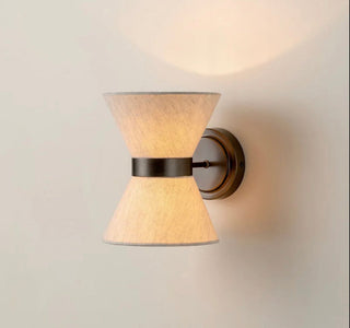 Wabi Sabi Fabric Shade Stylish Modern  Luxury Gold Frame Light Fitting