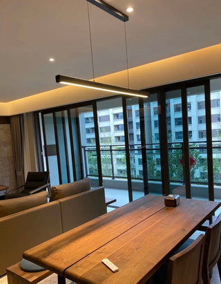 The Minimal Bar Lamp Refined Modern  Sleek Linear Suspension Light