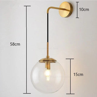 Eclipse Glass Wall Lamp Modern  Contemporary Crystal Statement Fixture