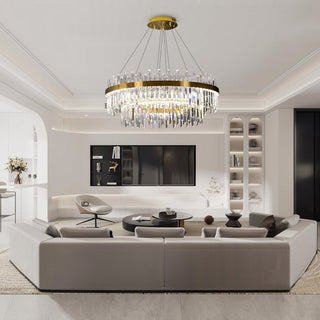 Orion Crystal Chandelier Refined Modern  Contemporary Crystal Statement Fixture