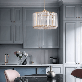 Danielle Crystal Pendant Modern  Contemporary Crystal Statement Fixture