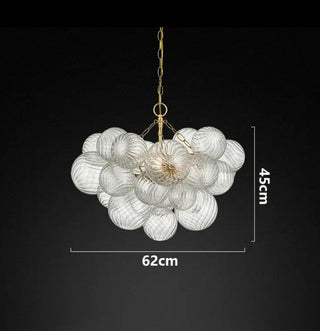 Zynella Bubble Chandelier Modern  Chic Glass Globe Pendant