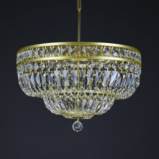 Lisbon Crystal Chandelier Modern  Ornate Antique Finish Fixture
