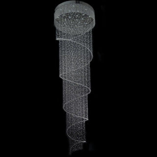 Curly Crystal Chandelier Modern Geometric Design Lamp