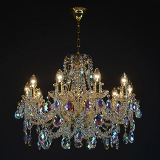 Imperial Crystal Chandelier Modern  Sculptural Spiral LED Fixture
