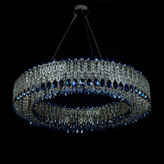 Allure Crystal Chandelier Modern  Rustic Industrial Hanging Lamp