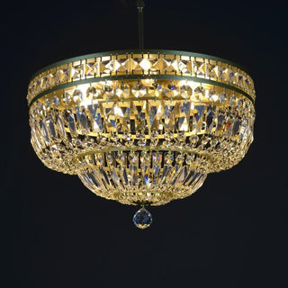 Lisbon Crystal Chandelier Modern  Ornate Antique Finish Fixture