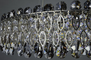 Allure Crystal Chandelier Modern  Rustic Industrial Hanging Lamp