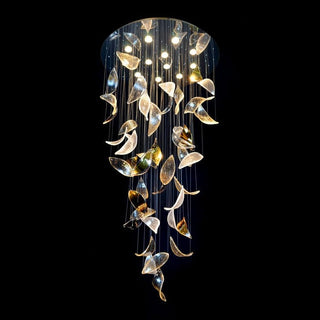 Magnolia Crystal Chandelier Modern Geometric Design Lamp