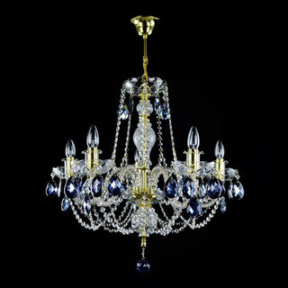 Ocean Crystal Chandelier Premium Modern  Luxury Marble Base Table Lamp