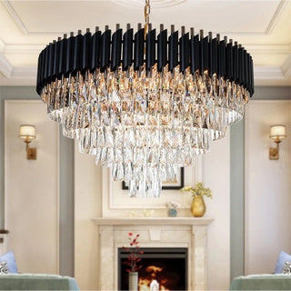 Leonardo Chandelier Collection Modern  Luxury Gold Frame Light Fitting