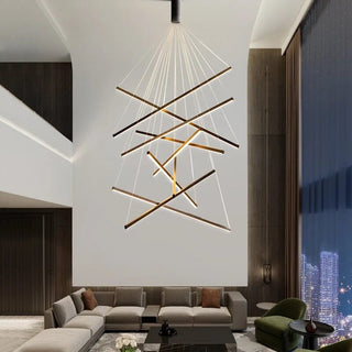 Modern Duplex Chandelier Modern  Opulent Multi-Tier Crystal Chandelier