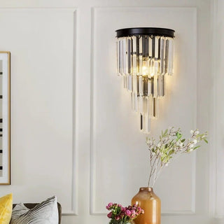 Sutherland Crystal Wall Lamp Artistic Modern  Bohemian Rattan Woven Pendant