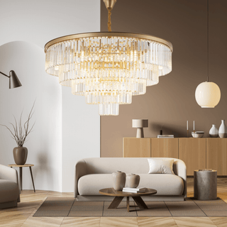 Gemini Chandelier Modern  Luxury Gold Frame Light Fitting