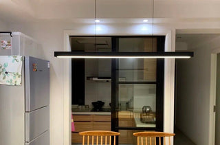 The Minimal Bar Lamp Refined Modern  Sleek Linear Suspension Light