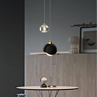 Laylah Crystal Pendant Modern  Luxury Marble Base Table Lamp