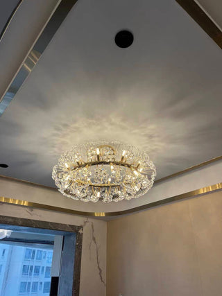 Chelsea Ring Chandelier Modern  Chic Glass Globe Pendant