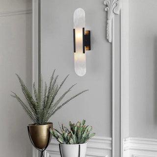 Royal Marble Wall Lamp Black 50cm Stylish Modern  Vintage Brass Accent Lighting