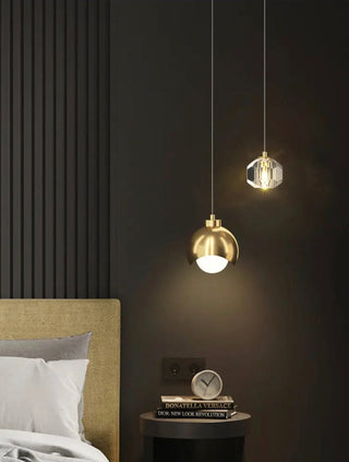Laylah Crystal Pendant Modern  Luxury Marble Base Table Lamp